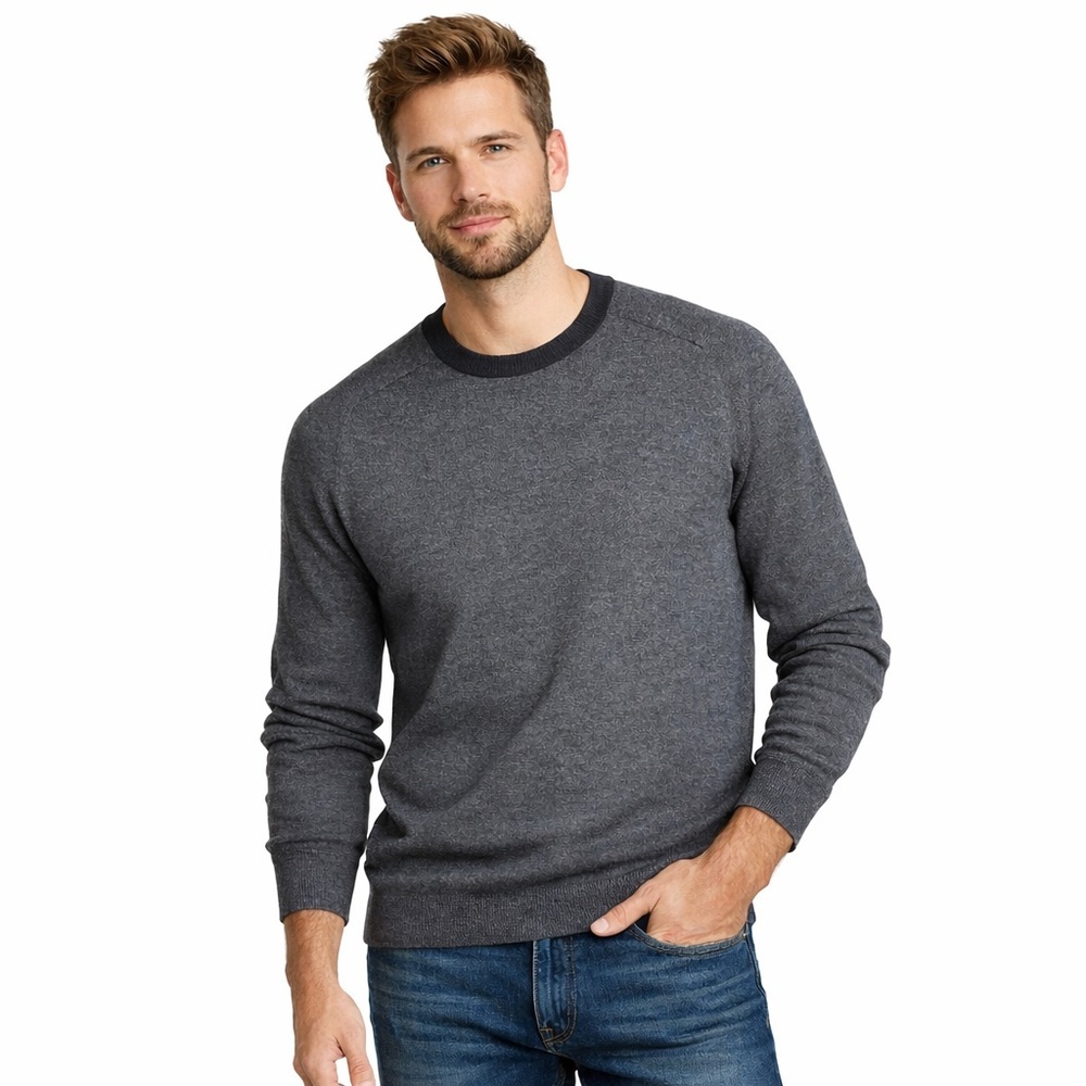 Gap mens 100% Italian merino wool crew neck pullover sweater size XL lightweight